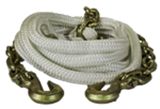 tow rope- chain ends, recovery rope, kinetic recovery tow rope, K.E.R.R